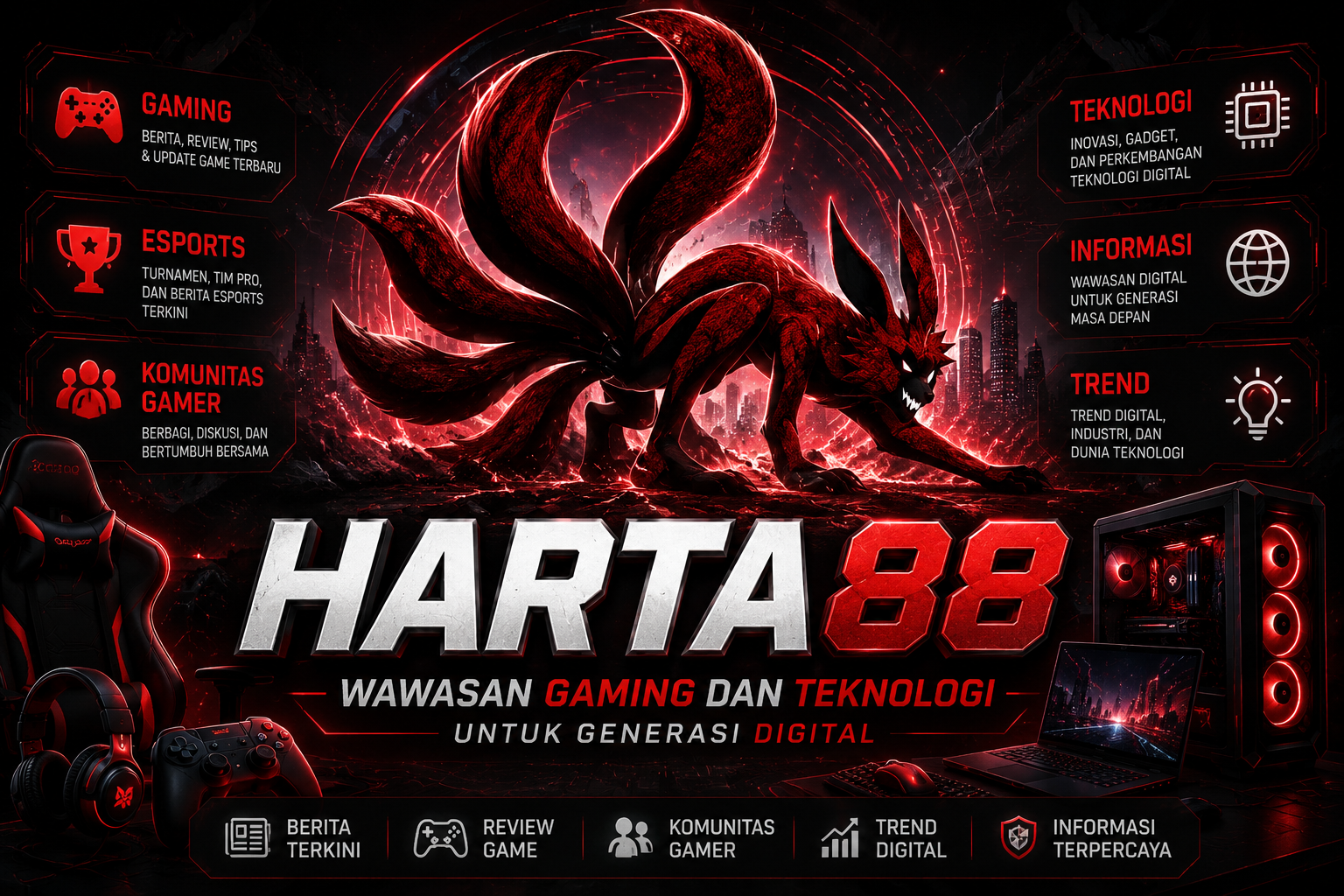 HARTA88 | Wawasan Gaming dan Teknologi untuk Generasi Digital by Hey siriusly